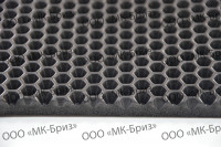 Лист EVA (ЭВА) для ковриков и автоковриков, черный,  соты, 1450*2000мм 