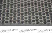 Лист EVA (ЭВА) для ковриков и автоковриков, серый, соты, 1450*2000мм