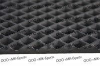 Лист EVA (ЭВА) для ковриков и автоковриков, черный,  ромб, 1450*2000мм